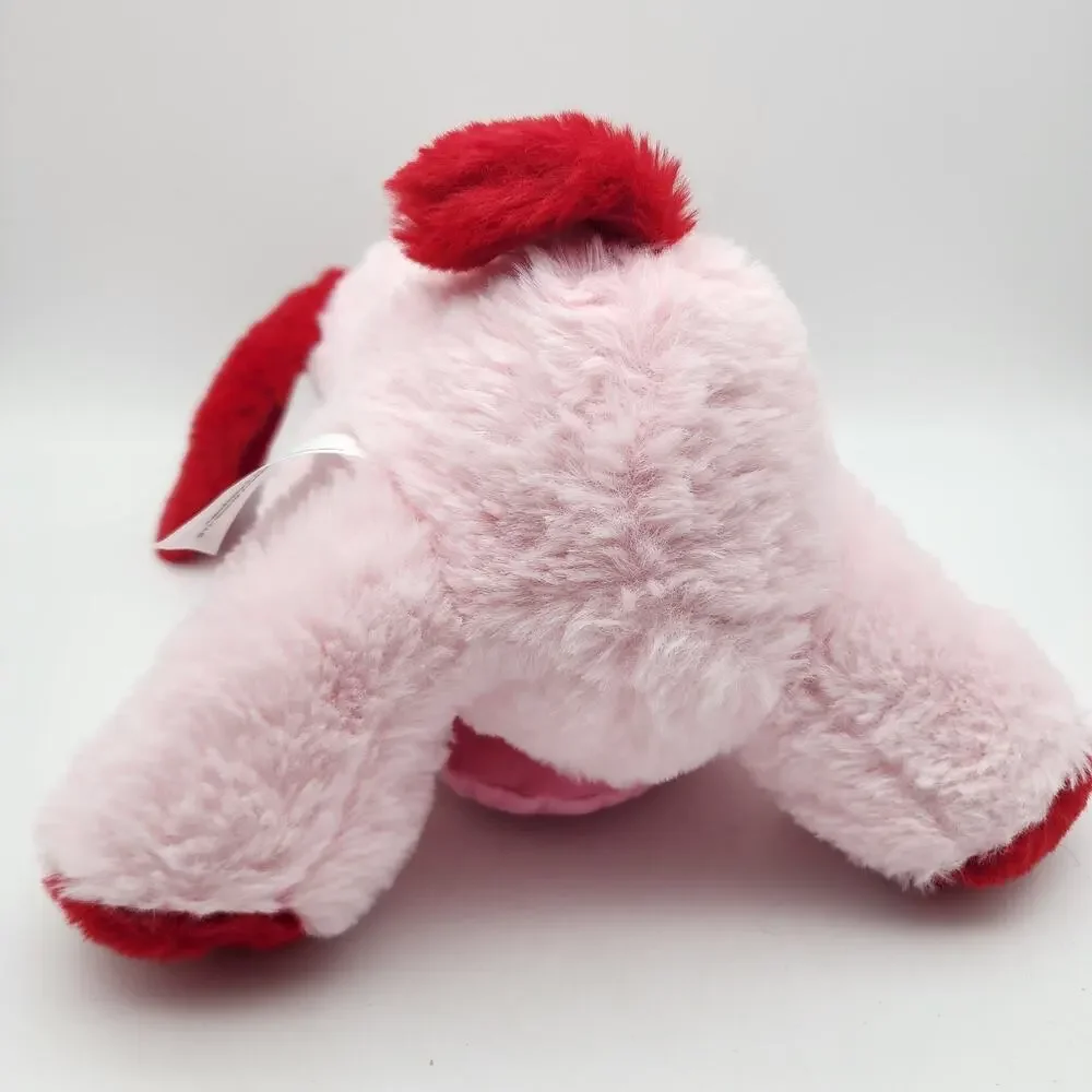 I Love You Latte Pink Dog Plush Stuffed Animal Toy 10